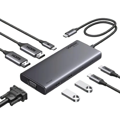 UGREEN 8 in 1 USB C 4K Docking Station Dual Monitor