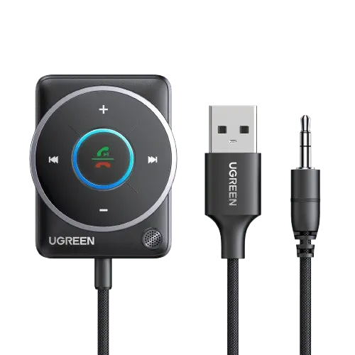 UGREEN Aux Bluetooth 5.4 Adapter For Car (2024 Latest)