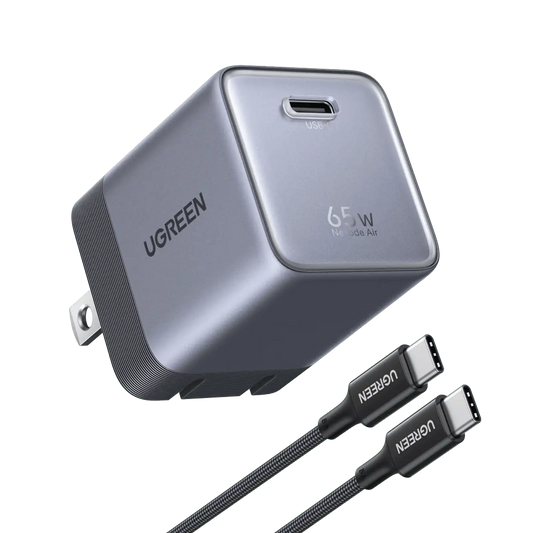 UGREEN Nexode Air USB-C Charger (65W, GaN, Foldable Plug)