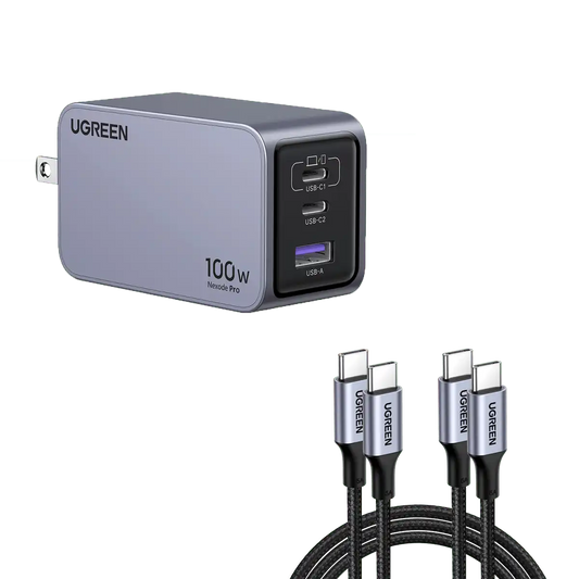 UGREEN Nexode Pro 100W 3-Port GaN Fast iphone Charger