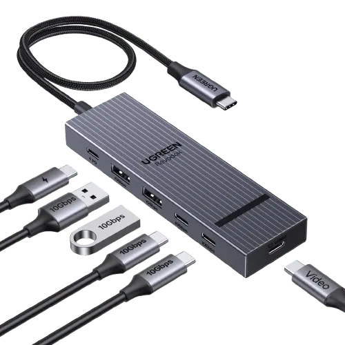 UGREEN Revodok 6-in-1 USB-C Hub | 4K HDMI & 100W Charging
