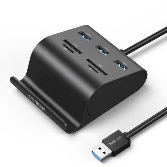 Ugreen USB 3.0 Hub Card Reader with Phone Stand