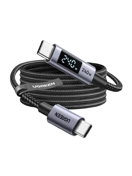 UGREEN USB-C Cable (240W, Digital Display, 480Mbps)
