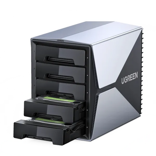 UGREEN 5 Bay USB-C to SATA HDD SSD RAID Enclosure