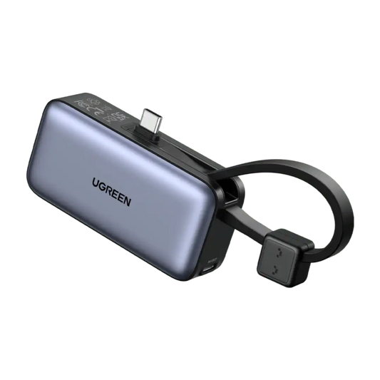 UGREEN Mini Power Bank 5000mAh 22.5W with Built-in Cable