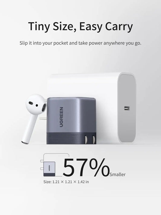 UGREEN Nexode Air USB-C Charger (45W, GaN, Foldable Plug)