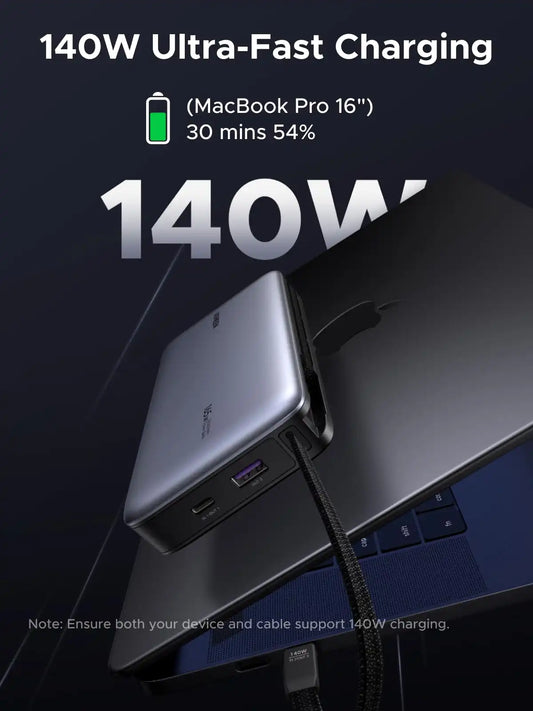 UGREEN Nexode Power Bank 25000mAh 165W with Built-in Cables