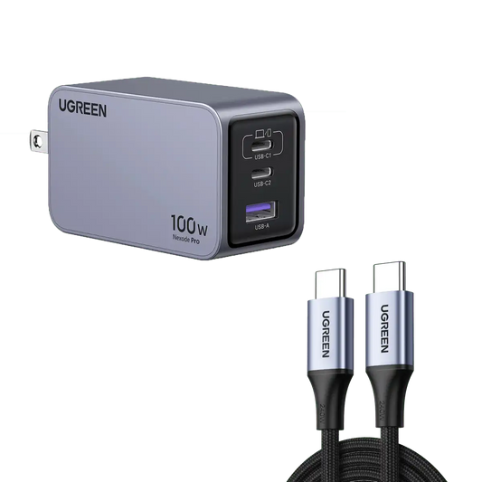 UGREEN Nexode Pro 100W 3-Port GaN Fast iphone Charger