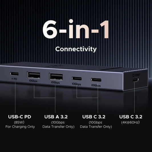 UGREEN Revodok 6-in-1 USB-C Hub | 4K HDMI & 100W Charging